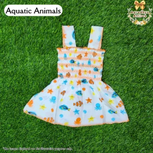 Snuggy Frocks - Aquatic Animals - 1-2 Years .