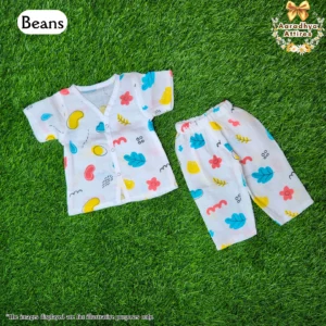 Co-Ord Set Half Sleeve & Pant - Bean - 3-6 Month