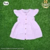 Button Frock - Pink - 1-2 Years.