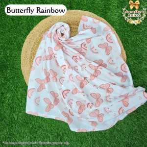 Mom Towel - Butterfly Rainbow - 90cm X 110cm