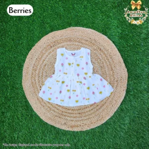 Button Frock - Berries - 3-6 Month.
