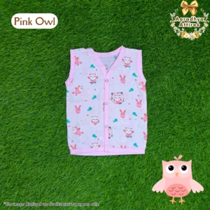 Button Jabla - Pink Owl - 3-6 Month