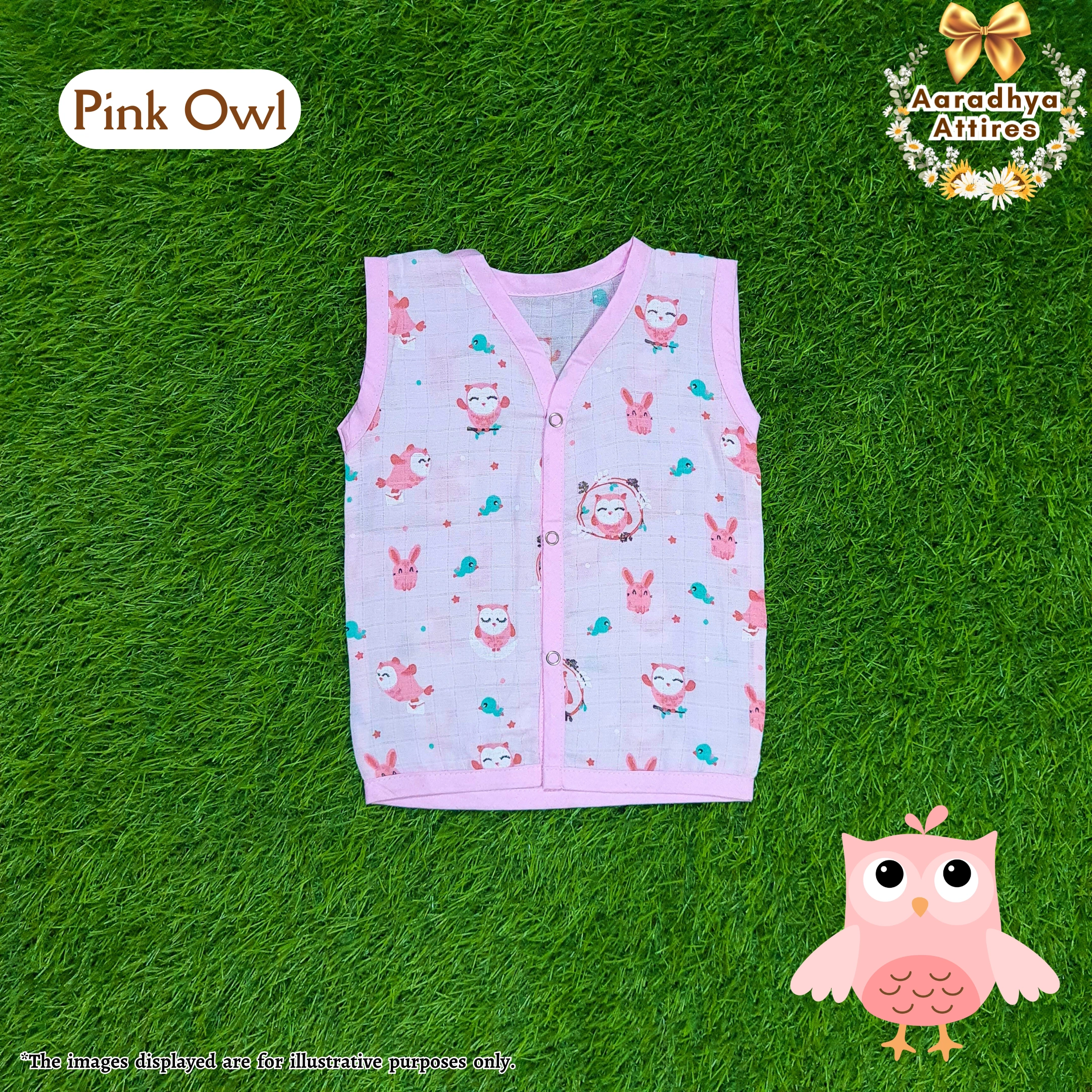 Button Jabla Pink Owl