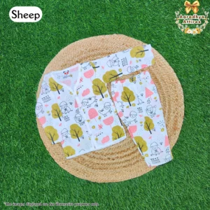 Co-Ord Set Full Sleeve & Pant - Sheep - 6-12 Month