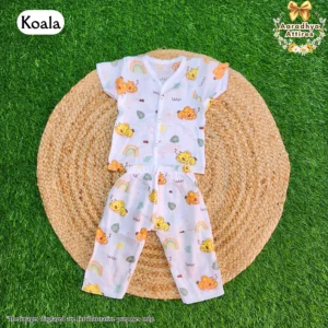 Co-Ord Set Half Sleeve & Pant - Koala - 0-3 Month