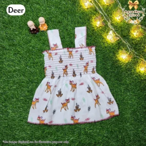 Snuggy Frocks - Deer - 1-2 Years .