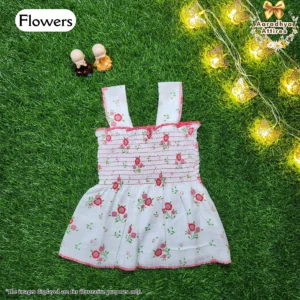 Snuggy Frocks - Flowers - 1-2 Years .