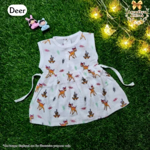 Knot Frock - Deer - 0-3 Month .