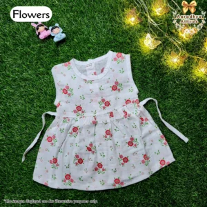 Knot Frock - Flowers - 0-3 Month .