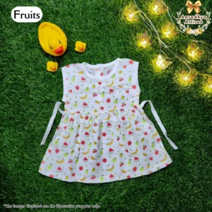 Knot Frock - Fruits - 0-3 Month .