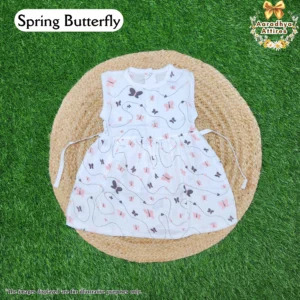Knot Frock - Spring Butterfly - 6-12 Month .