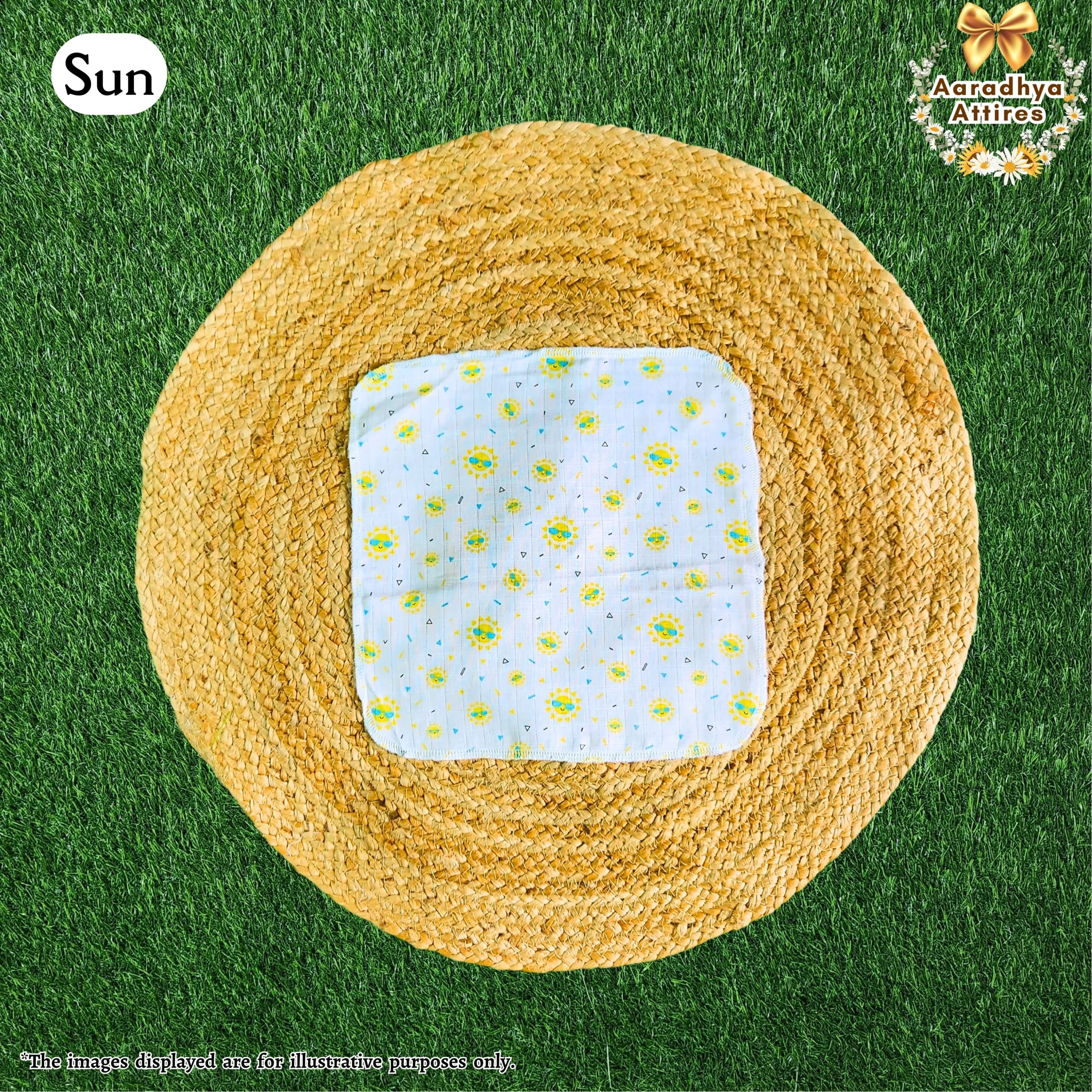 Sun washcloth