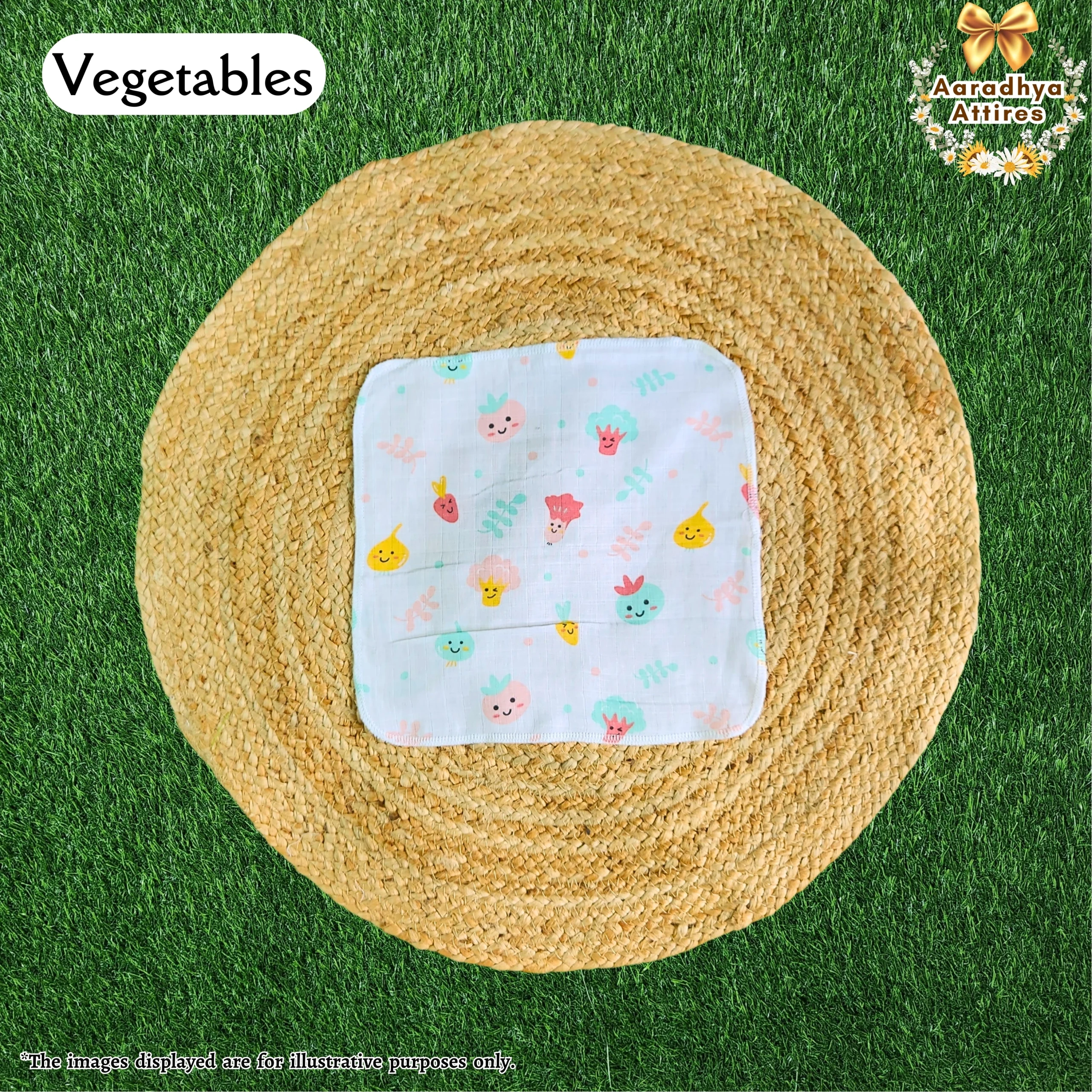 Vegetables washcloth