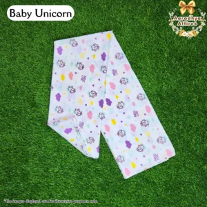 Thottil Cradle Fabric - Baby Unicorn. (For Indian-Style Cradles) 300cm X 120cm.