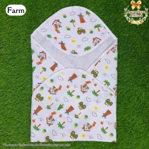 Hooded Towel - Farm - 70cm X 70cm