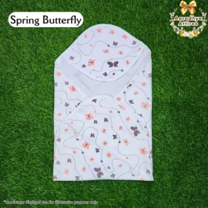 Hooded Towel - Spring Butterfly - 70cm X 70cm