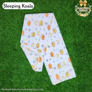 Thottil Cradle Fabric - Sleeping Koala. (For Indian-Style Cradles) 300cm X 120cm.