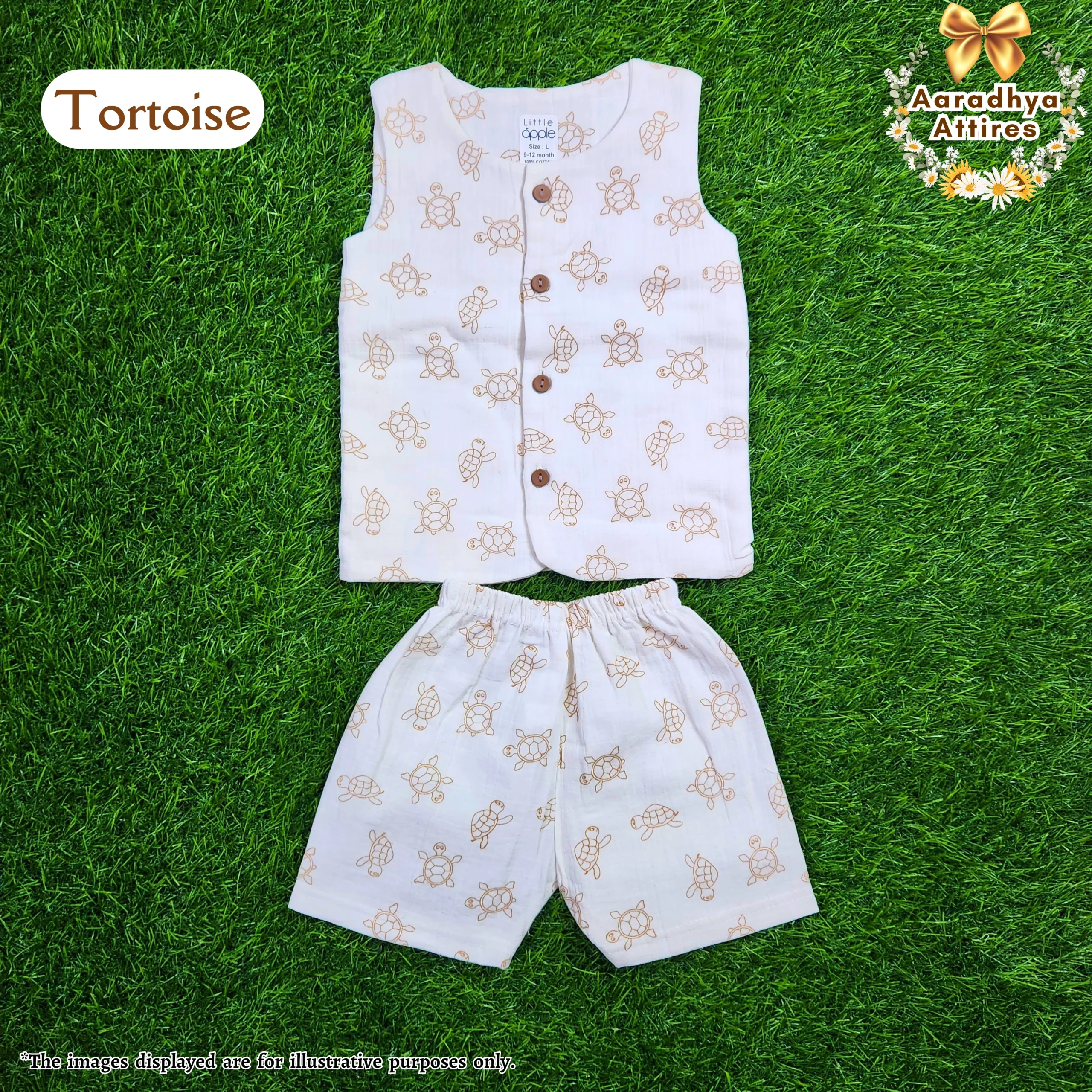 Co-Ord Set Sleeveless & Shorts Tortoise (2)