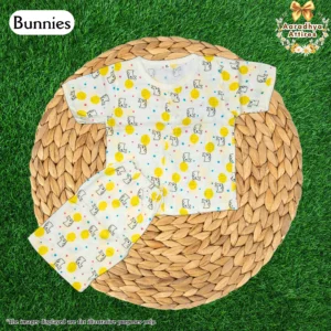 Co-Ord Set Half Sleeve & Short - Bunnies. (Age: 12-18 Month)