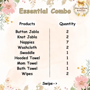Essentials Combo - Hospital Bag (22 Products) (Assorted Prints Only)