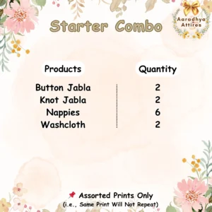 Starter combo - Hospital Bag (12 Products) (Assorted Prints Only)