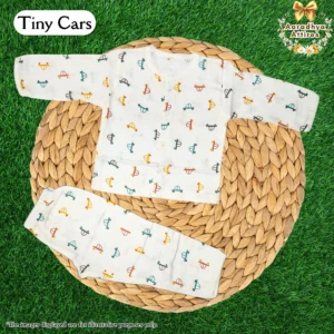 Co-Ord Set Full Sleeve & Pant - Tiny Cars. (6-12 Month)