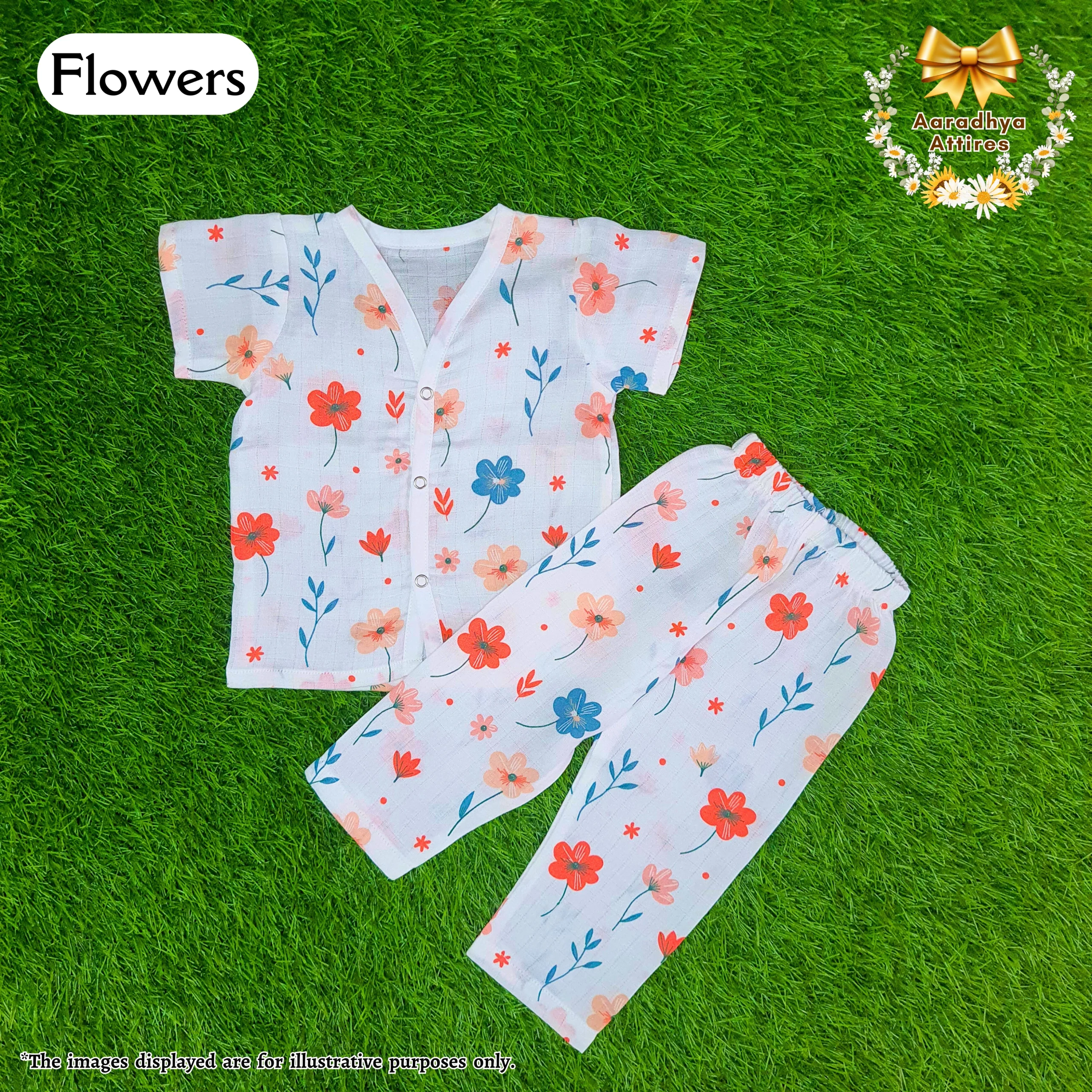 Flowers Half sleeve & Pant (1)